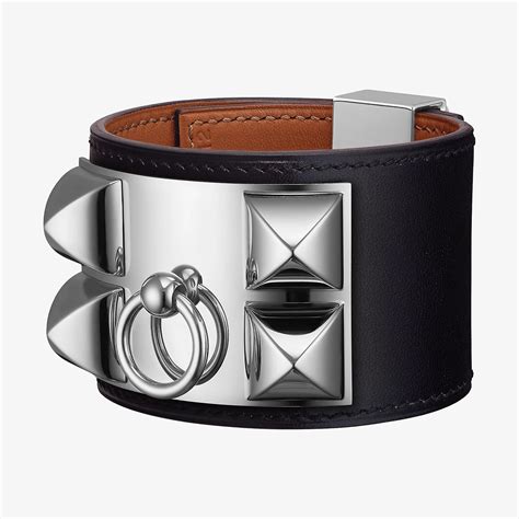 hermes collier de chien cuff bracelet in solid silver|hermès cdc bracelet gold.